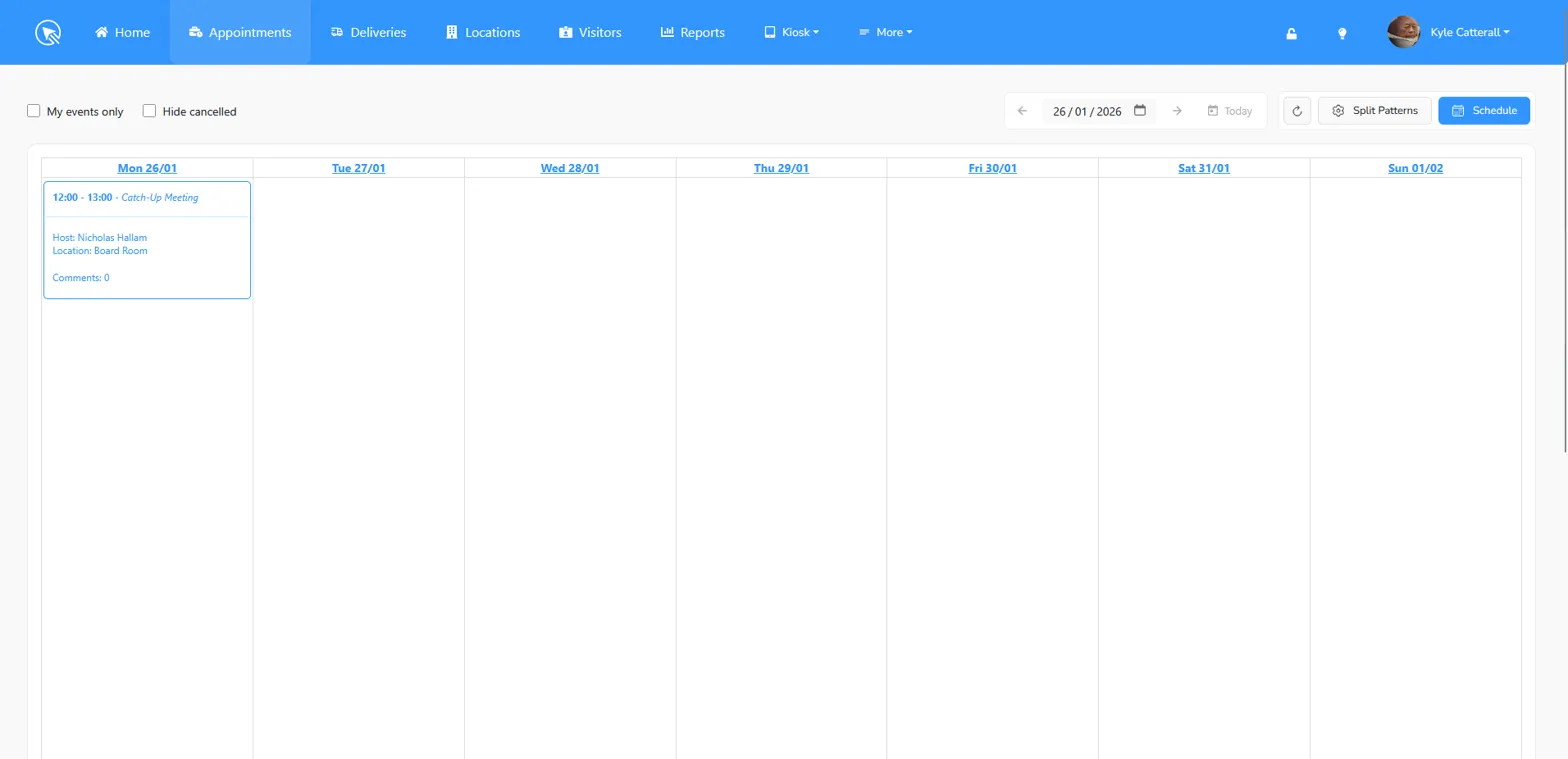 Appointments Calendar